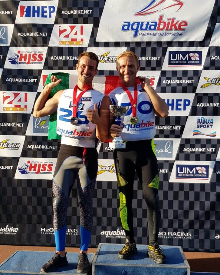 Europeo Aquabike 2019: in Croazia, Roberto Mariani vince il titolo del Freestyle; Andrea Guidi si laurea vicecampione europeo della Ski Division GP2