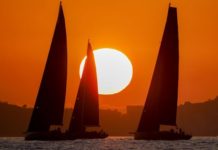 67^ Regata dei Tre Golfi: la partenza al tramonto