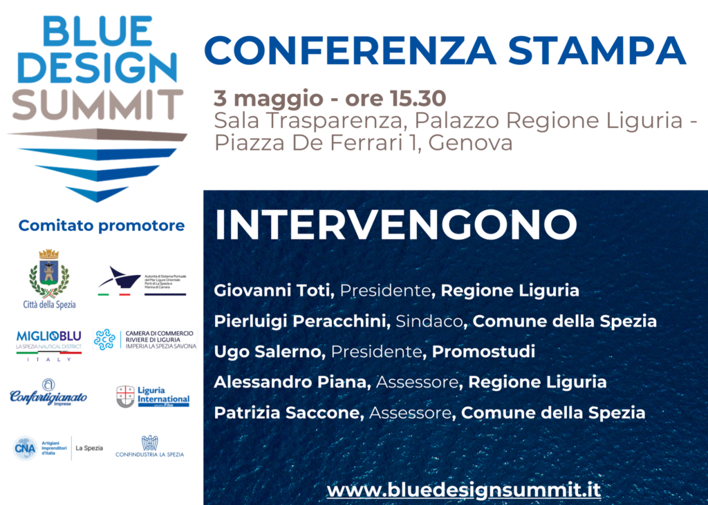 Genova: Conferenza Stampa Blue Design Summit - 3 maggio - il nautilus