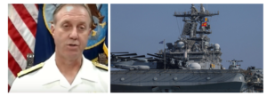 Comandante della Quinta Flotta Vice Ammiraglio George Wikoff