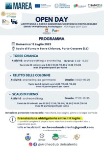 Open Day Porto Cesareo 13.07.2025-Programma