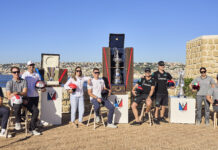 PRELIMINARY REGATTA NAPLES, LUNA ROSSA TEAM SENIOR VINCE LA PRACTICE RACE LUNA ROSSA TEAM SENIOR VINCE LA PRACTICE RACE