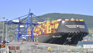 nave MSC Ruby nel porto di Bilbao